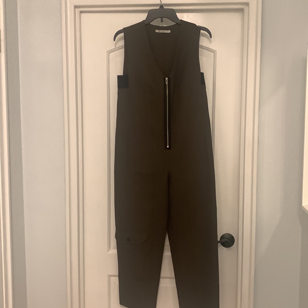 T By Alexander Wang Army Green Jumpsuit